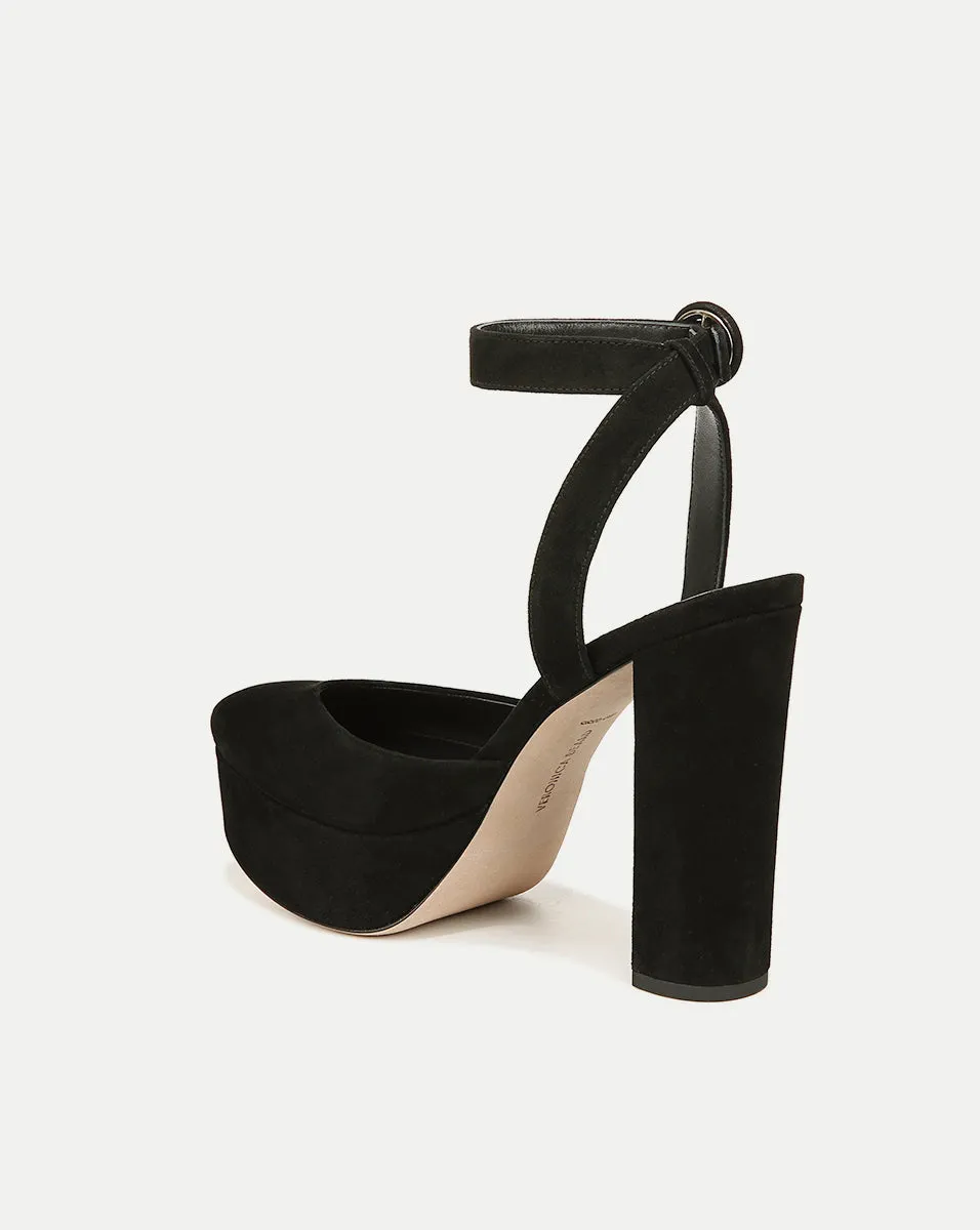 Magda Suede Platform Heel