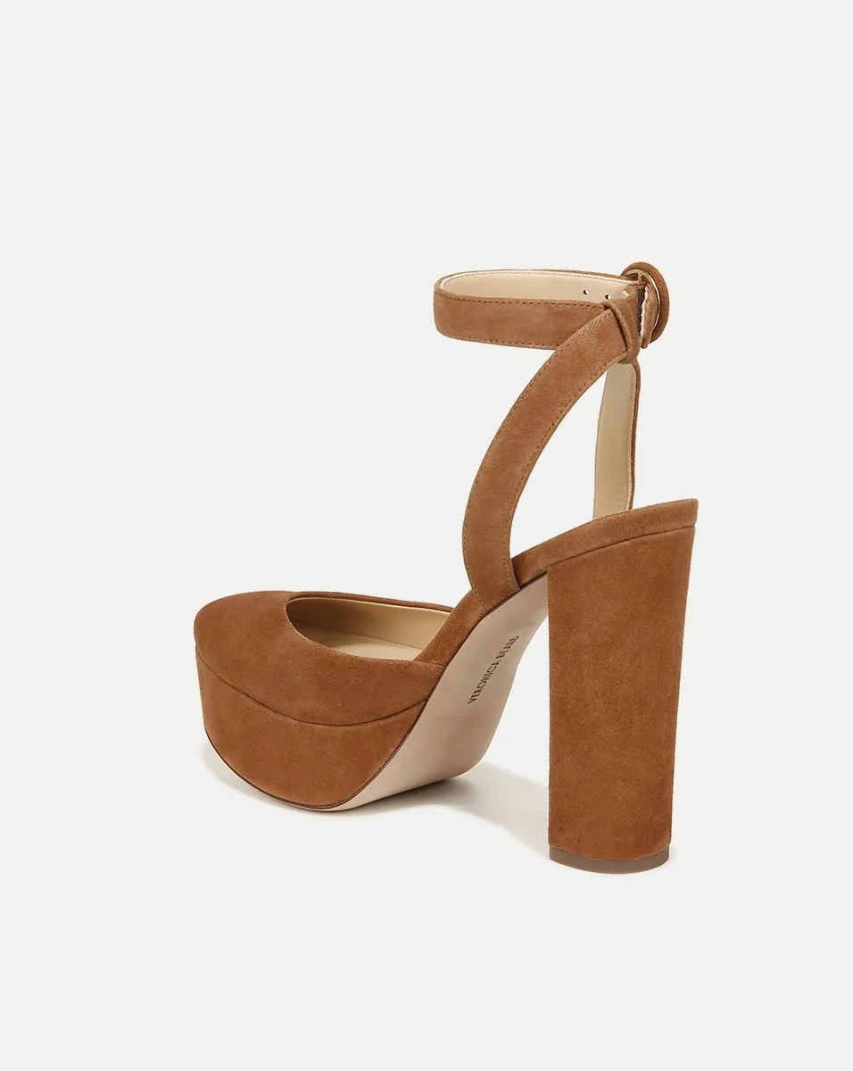 Magda Suede Platform Heel