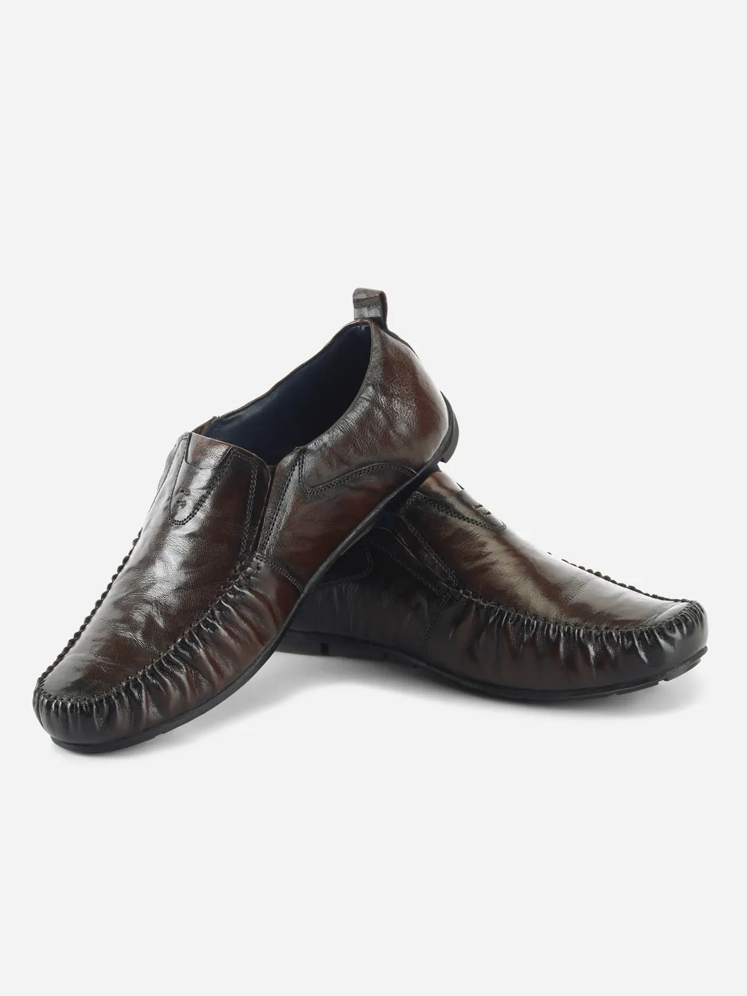 Men's Wine Opulent Textured Slip On (ID1124)