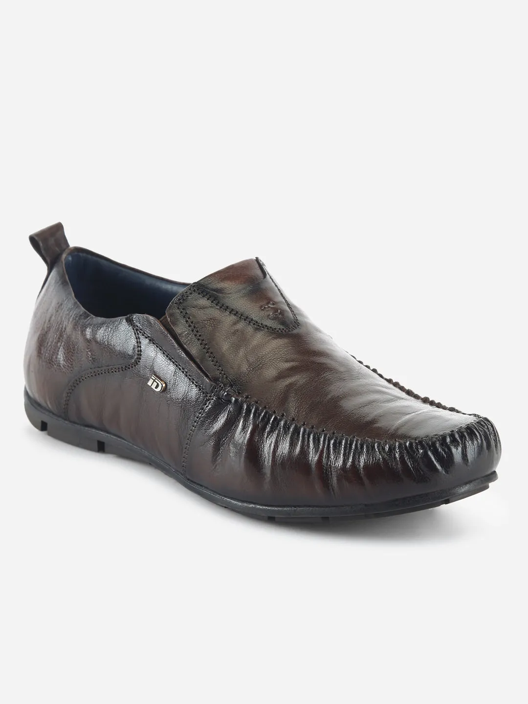 Men's Wine Opulent Textured Slip On (ID1124)