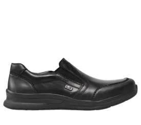 Pantofi casual, barbati, RIEKER, ANTISTRESS, 14850 negru, piele naturala