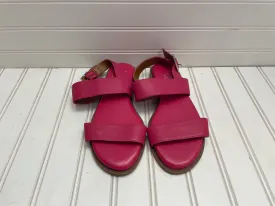 Pink Sandals Flats Franco Sarto, Size 5