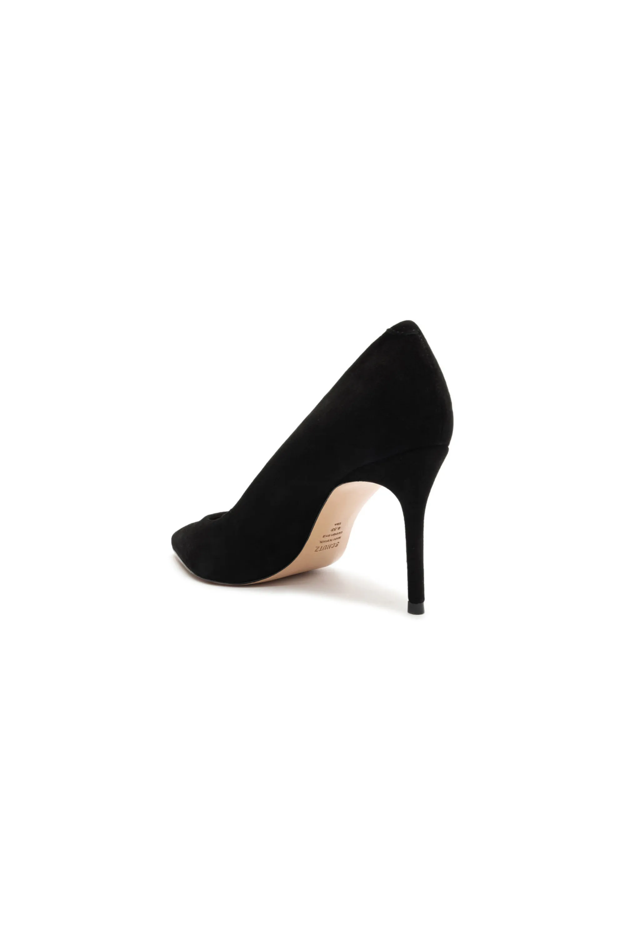 Schutz Lou Lo Blk Suede