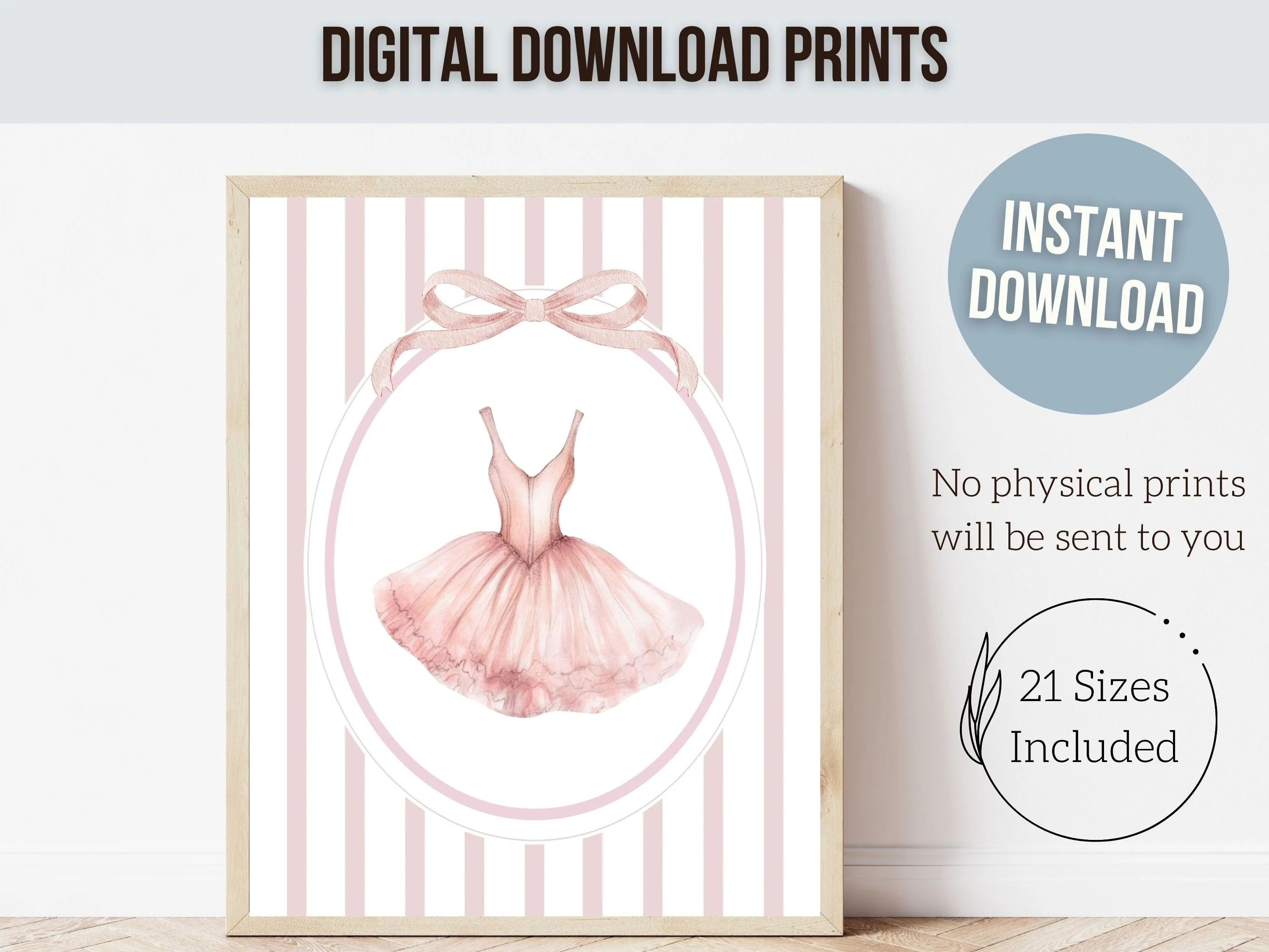 Set of 4 Ballerina Prints - 001