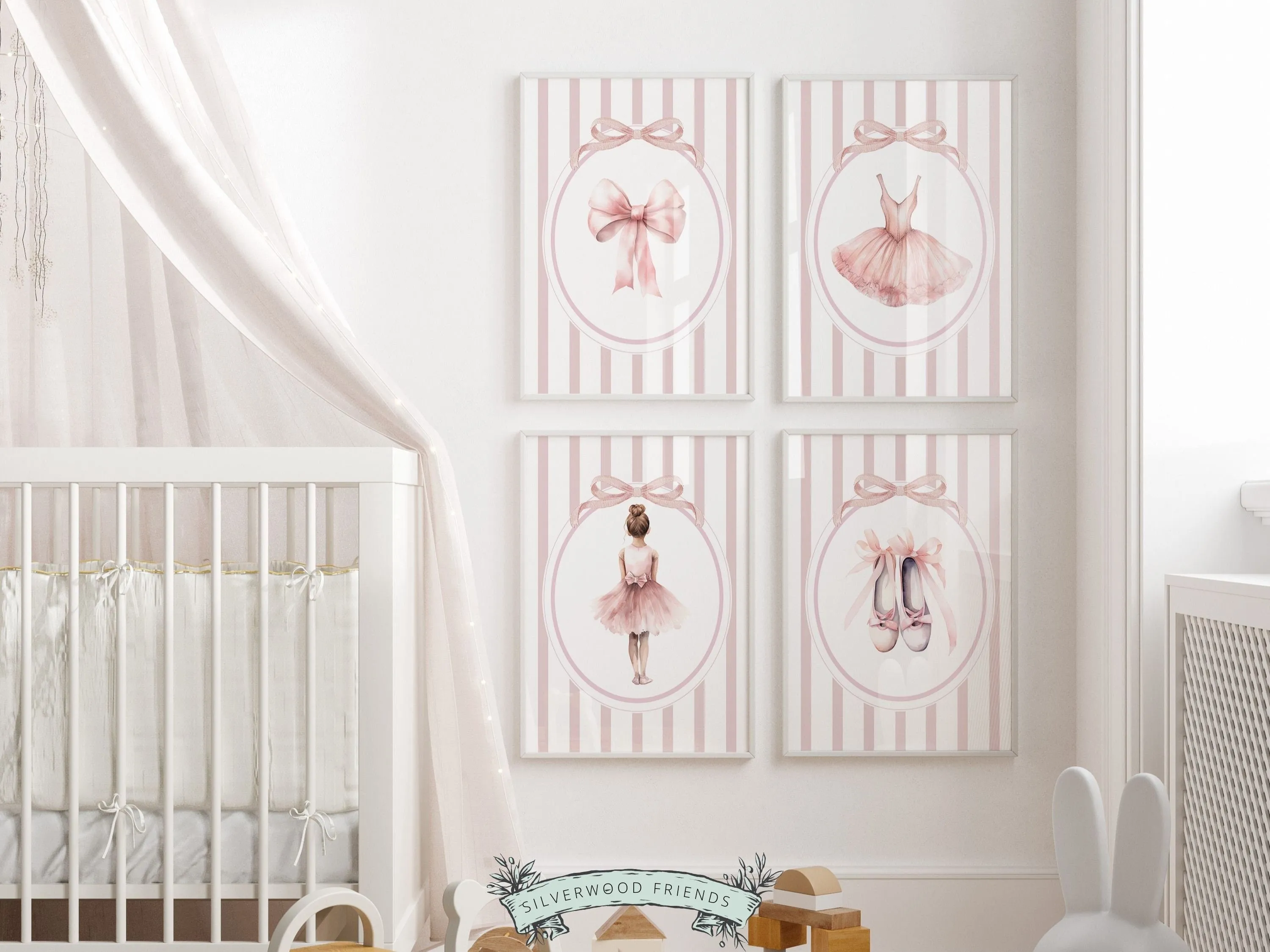 Set of 4 Ballerina Prints - 001