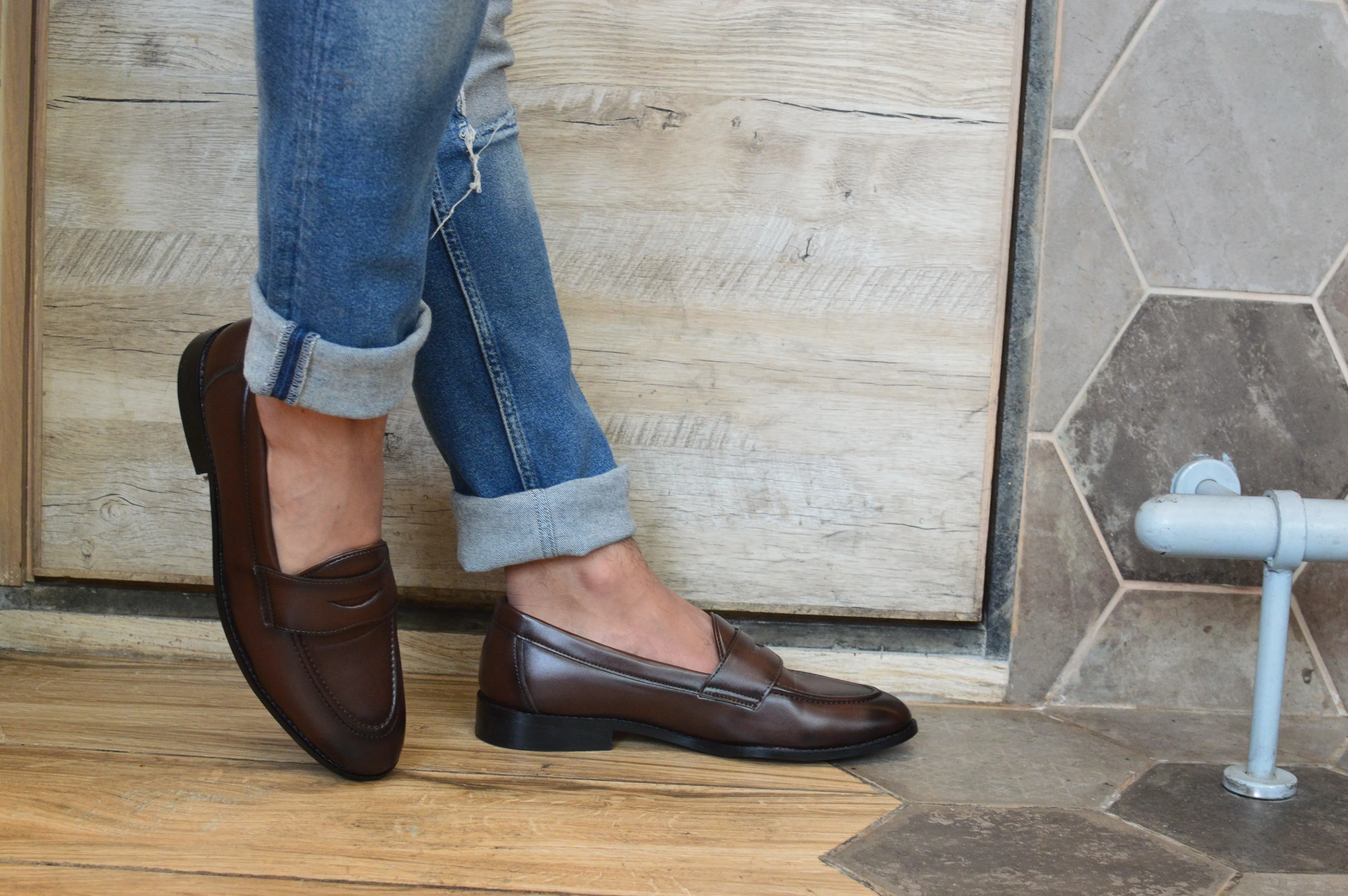 Siena Timeless Brown Classic Penny Loafers