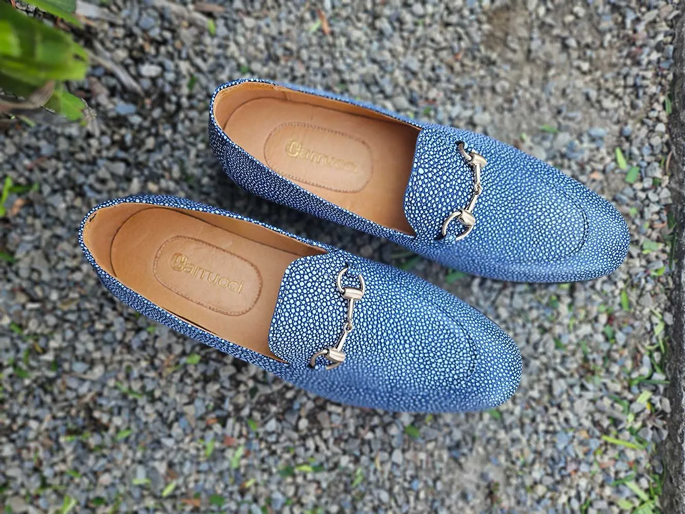 Stingray Embossed Horsebit Loafer