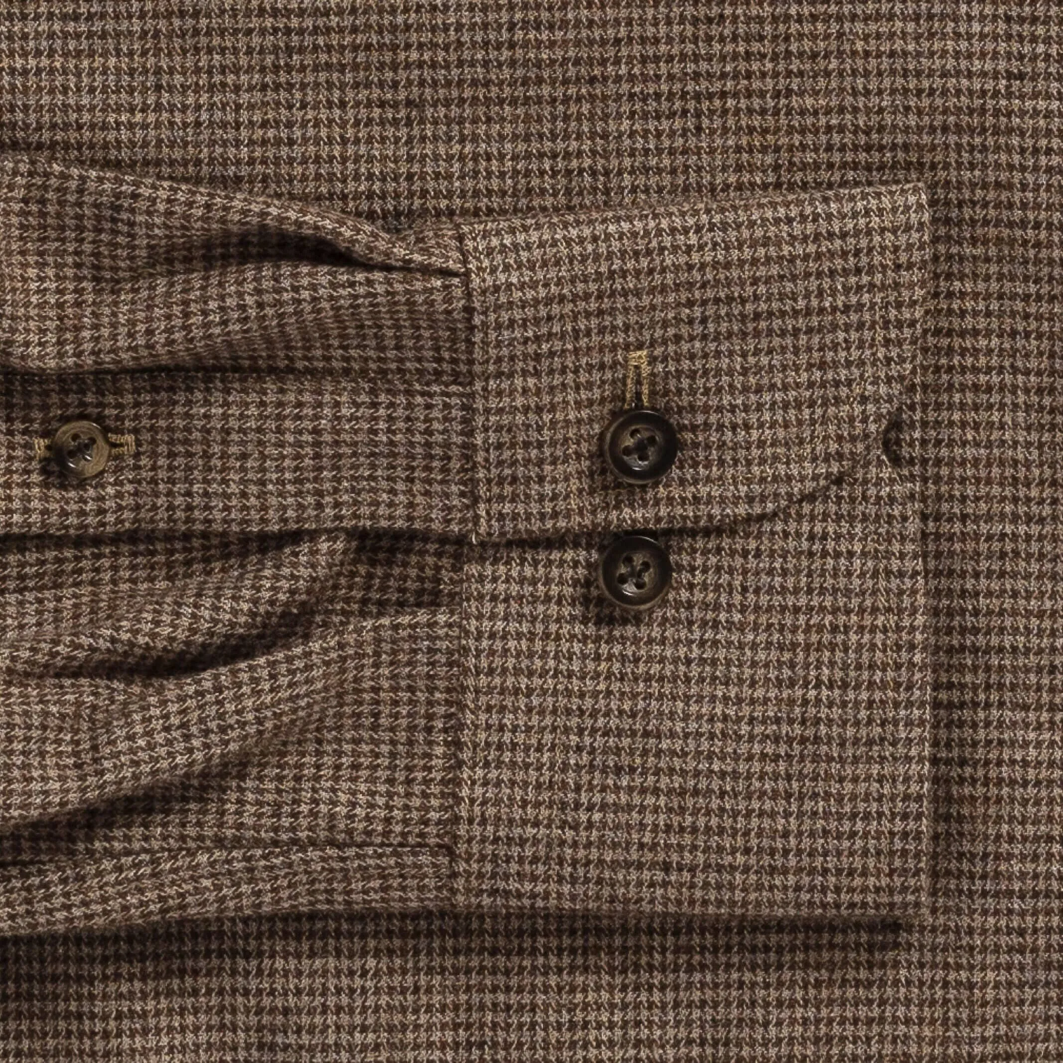 The Brown Conlon Houndstooth Custom Shirt