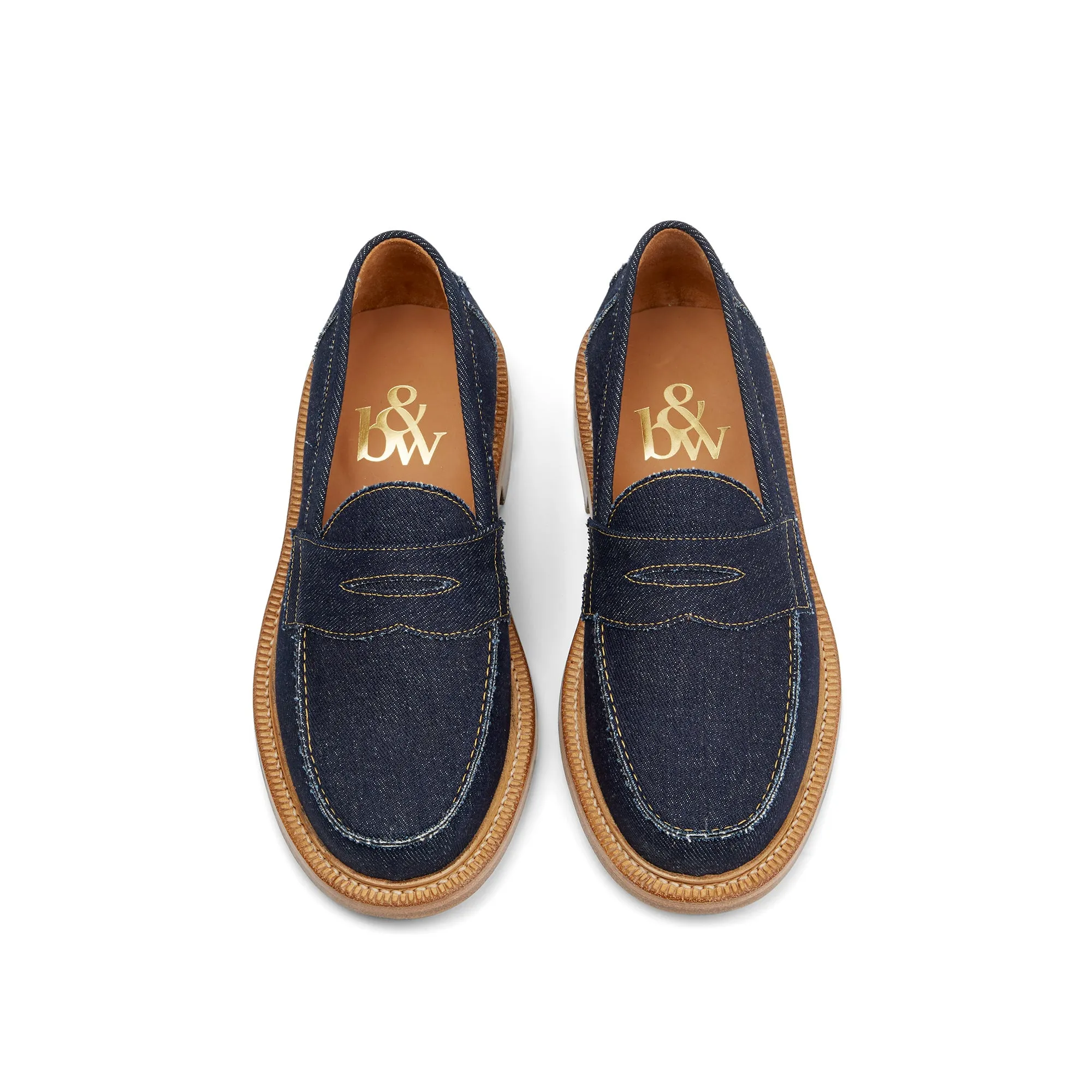 The Ellis Penny Loafer, Raw Denim