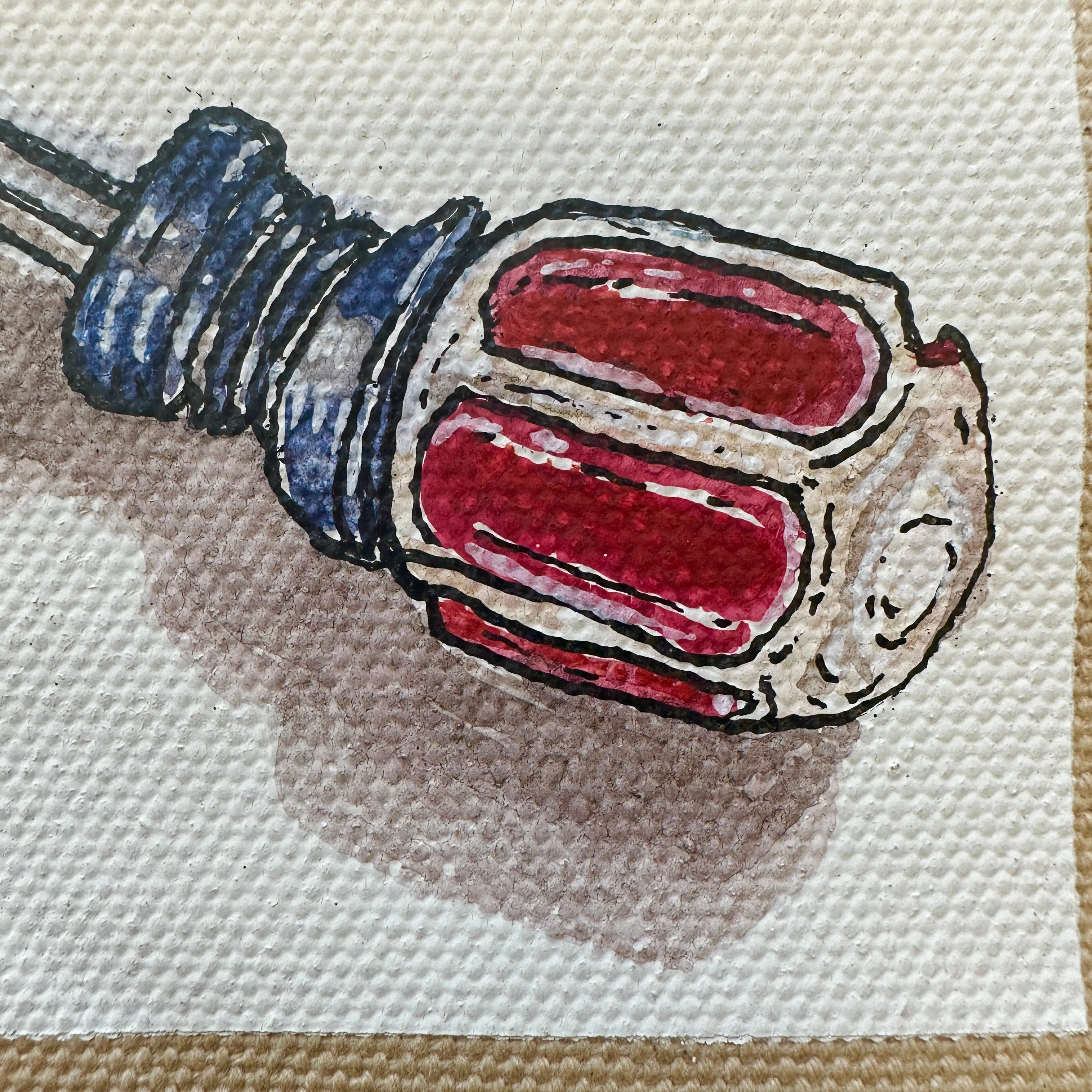 Tiny screwdriver canvas painting