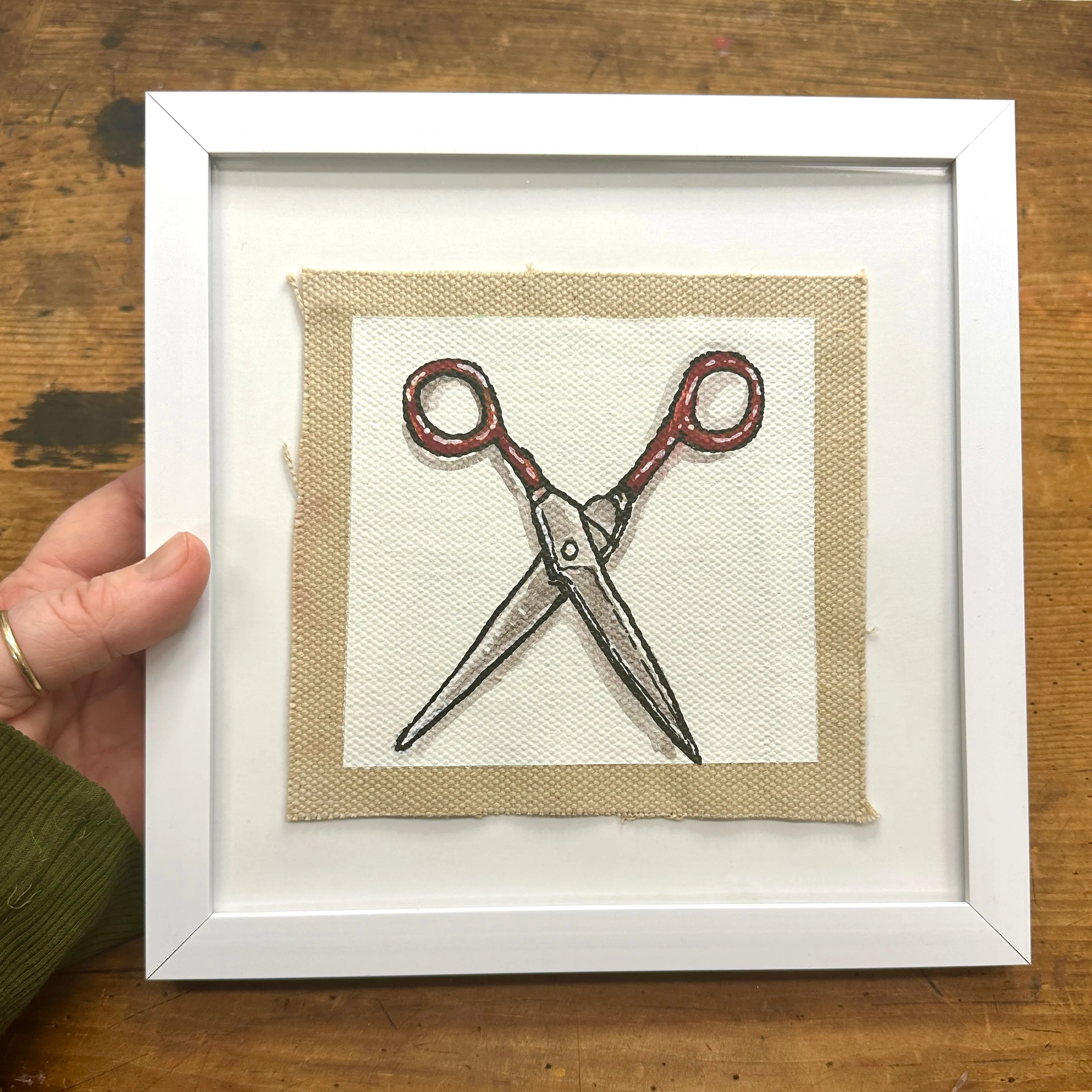 Tiny screwdriver canvas painting