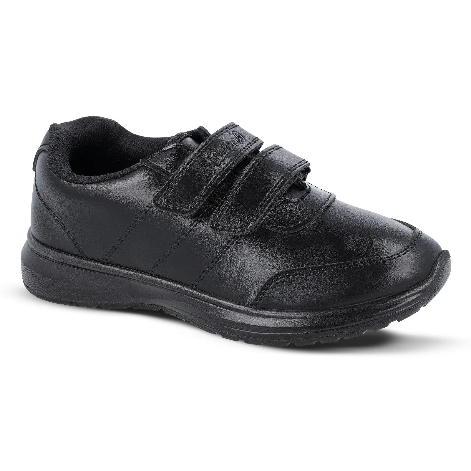 Walkaroo Senior boys School Shoes - WV502 Black